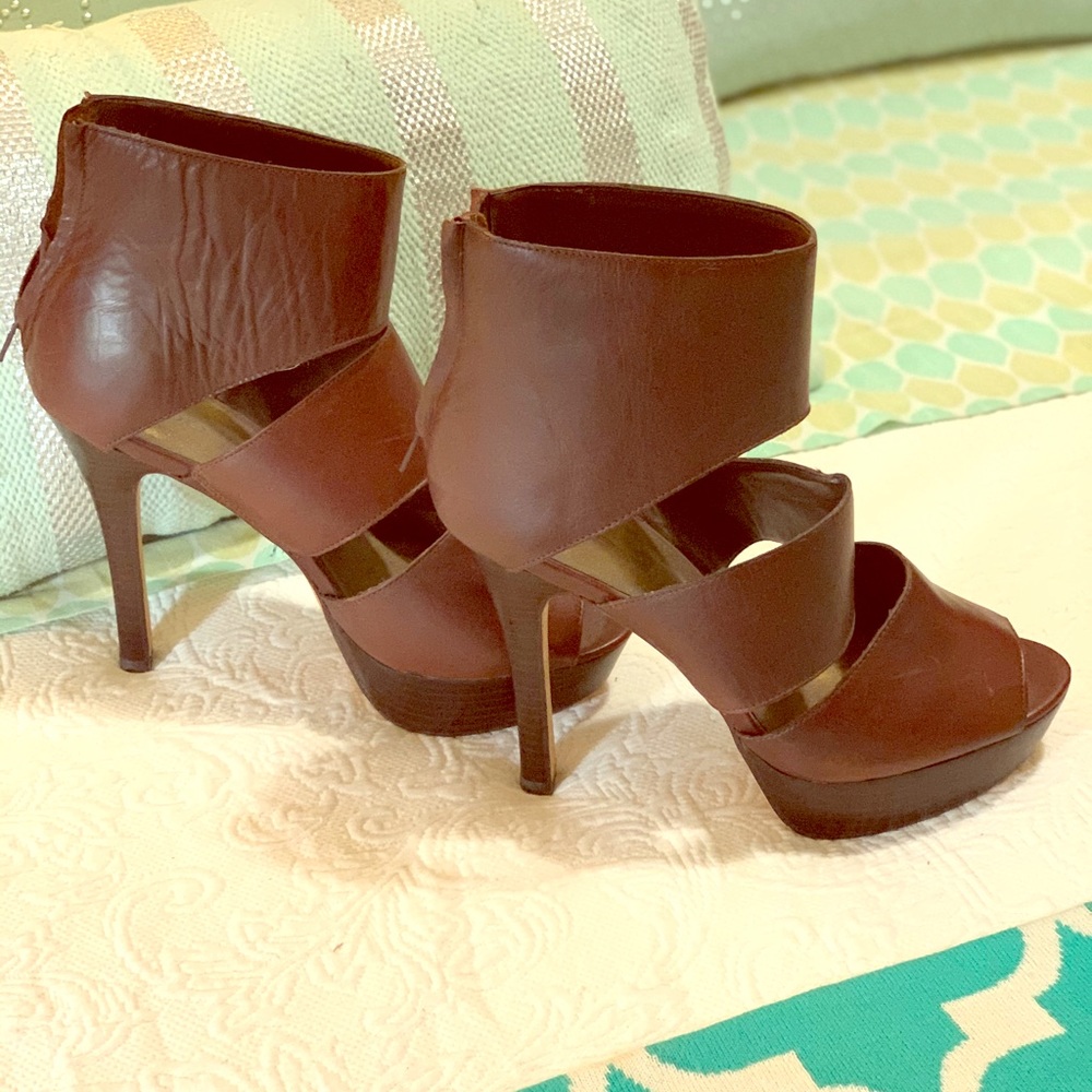 Bebe Brown Stiletto Botties